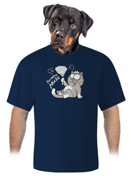 Macko a Micka unisex tričko oversized Midnight Blue