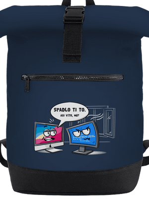 Mac vs. Windows batoh French Navy