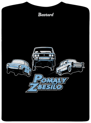 Pomaly a zbesilo pánske dlhý rukáv Black