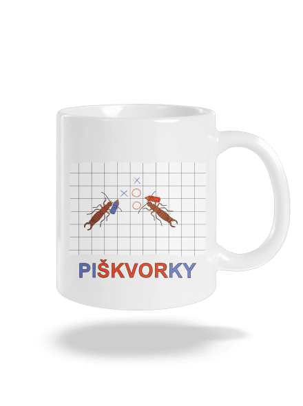 Škvorí piškvorky klasický hrnček White
