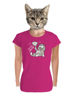 Macko a Micka dámske tričko prémium Magenta