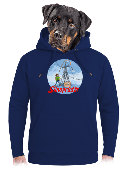 Silnoprúdár unisex mikina premium Navy