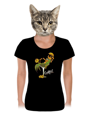 Cocktail dámske tričko Black