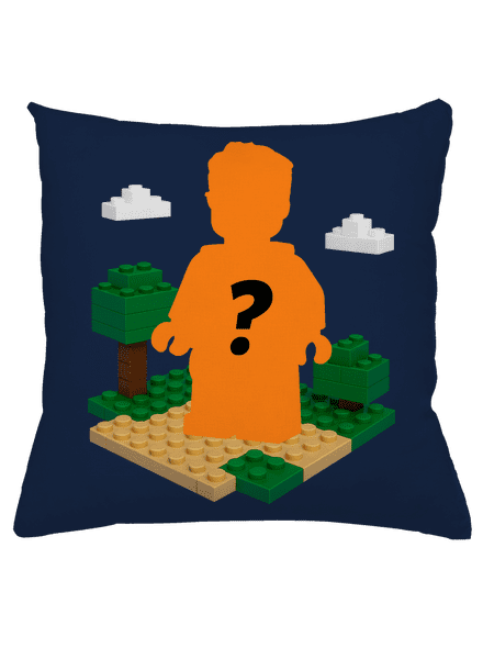 Lego z vlastnej fotky vankúš Dark Navy