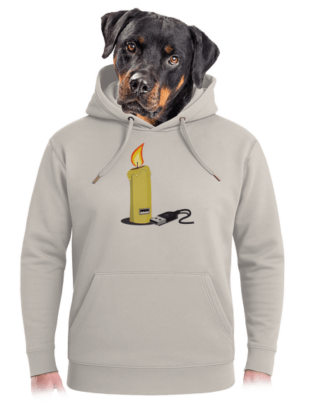 USB sviečka unisex mikina premium Pastel Macchiato