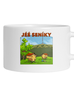 Jeseníky hrnček makronka White