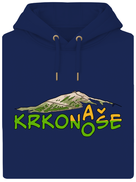 Krkonoše unisex mikina premium Navy