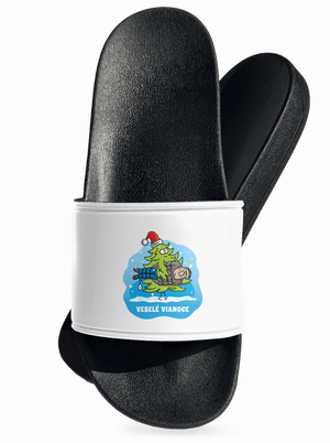 Veselé Vianoce šľapky White