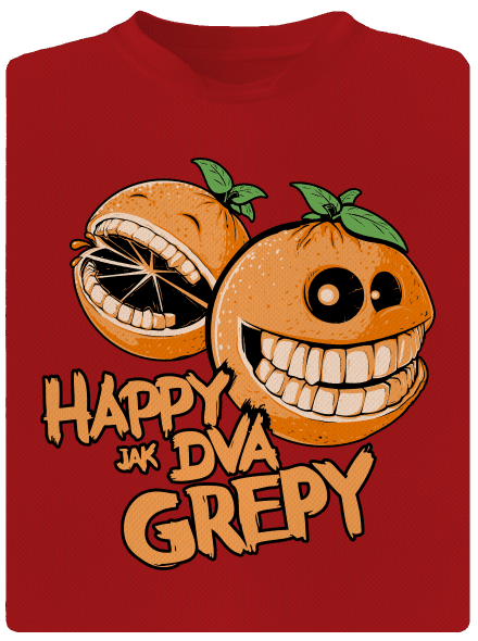 Happy grepy pánske športové tričko Red Mal