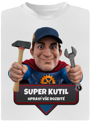 Super otec detské športové tričko White