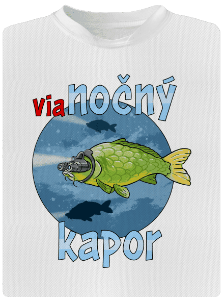 Vianočný kapor detské športové tričko White