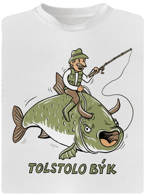 Tolstolobýk detské športové tričko White