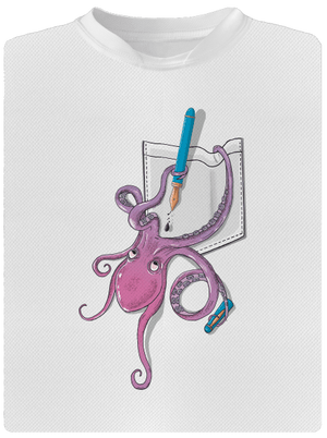 Jednoducho miluje atrament detské športové tričko White