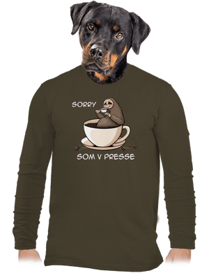 V presse pánske dlhý rukáv Urban Khaki