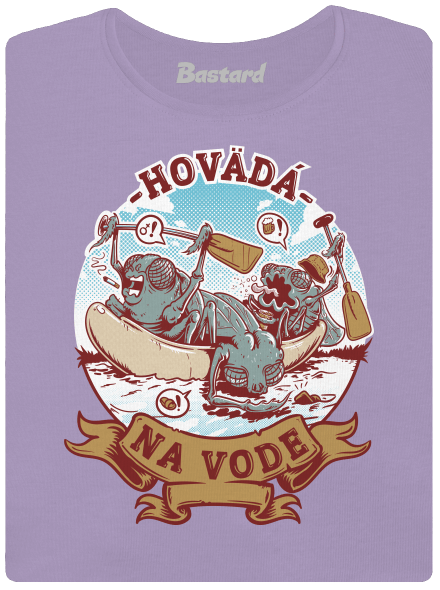 Hovädá na vode dámske tričko s lemom Lavender
