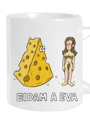 Eidam a Eva veľký hrnček White