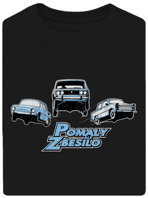 Pomaly a zbesilo unisex tričko oversized Black