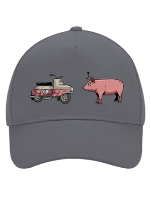 Prasata šiltovka baseballka Graphite grey