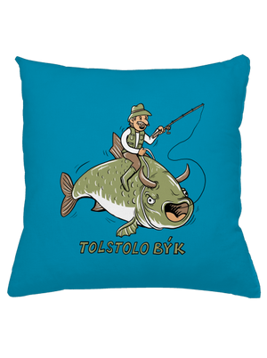Tolstolobýk vankúš Blue Turquoise