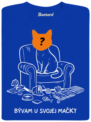Bývam u svojej mačky pánske tričko Royal Blue