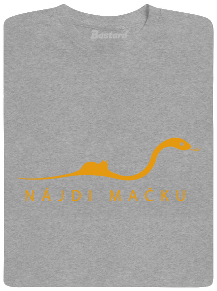 Nájdi mačku pánske tričko Sport Grey