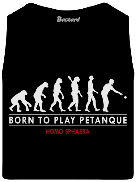 Born to play petanque pánske tielko Black