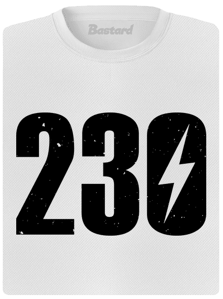 230 V dámske športové tričko White