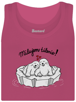 Milujem túlenie dámske tielko klasické Magenta