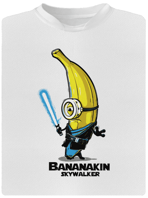 Bananakin Skywalker pánske športové tričko White