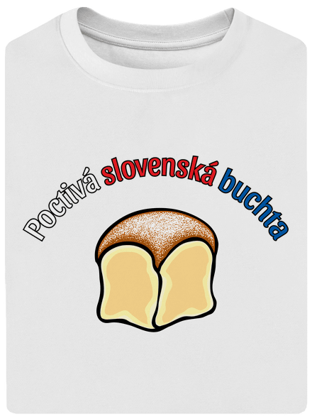 Poctivá buchta a klobása unisex tričko oversized White