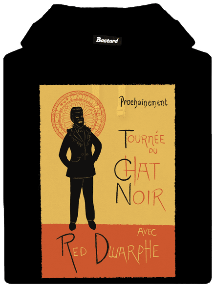 Le Chat Noir pánska mikina klokanka Black