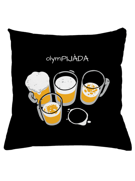 Pijáda vankúš Black