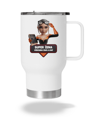 Super mama termohrnček White