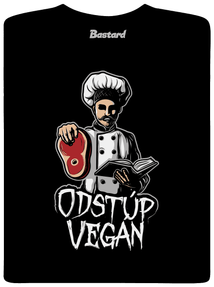 Odstup vegane pánske tričko Black