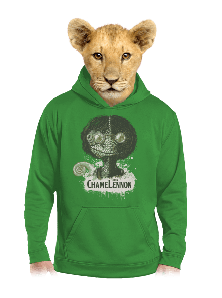 ChameLennon detská mikina klokanka Kelly Green AWD