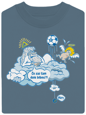 Out unisex mikina bez kapucne Nordic Blue