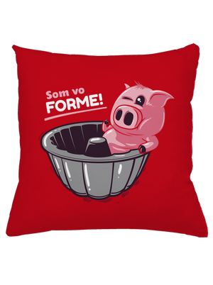 Vo forme vankúš Red