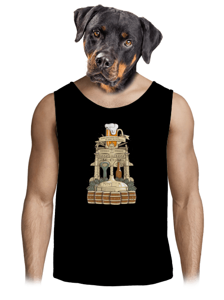 Pivný oltár pánske tielko Black