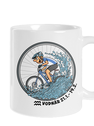 Cyklistický horoskop: Vodnár klasický hrnček White