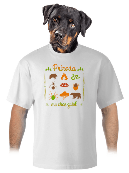 Príroda ma chce zabiť unisex tričko oversized White