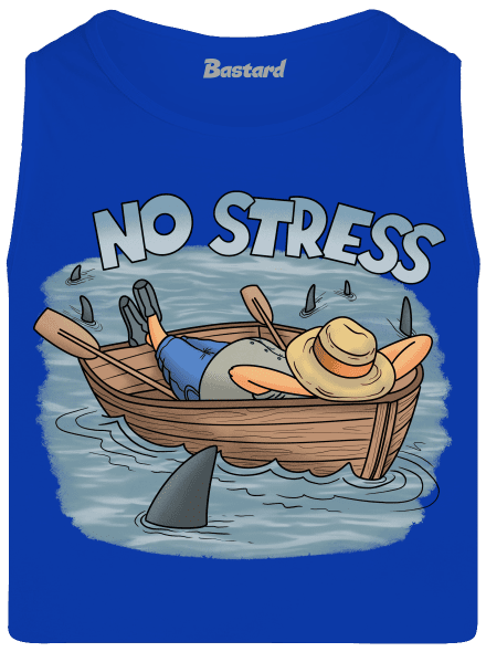 No stress pánske tielko Royal Blue