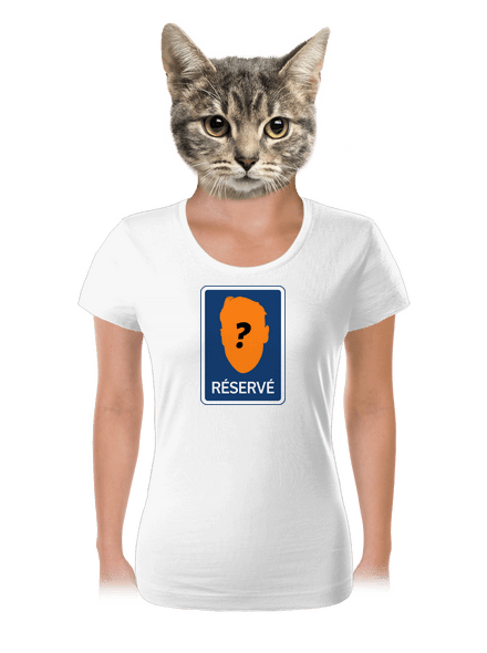 Značka réservé dámske tričko White