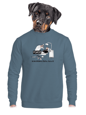 unisex mikina bez kapucne