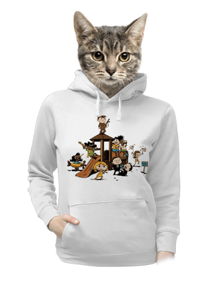 dámska mikina klokanka