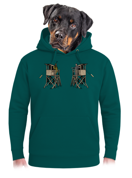 Poľovník a kazateľnica unisex mikina premium Emerald Green