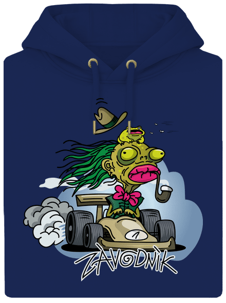 Závodník unisex mikina premium Navy