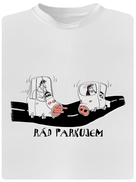 Rád parkujem detské športové tričko White