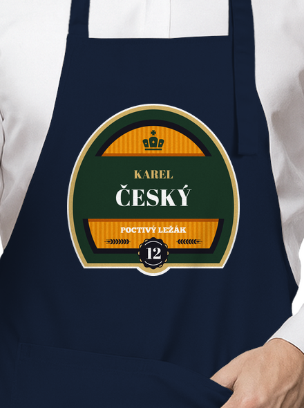 Pivná etiketa zástera Navy