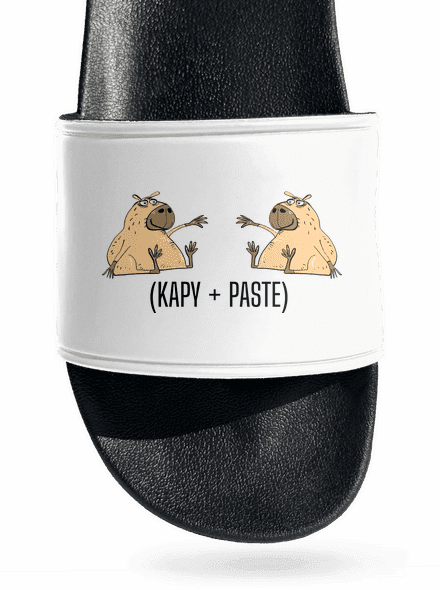 Kapy paste šľapky White