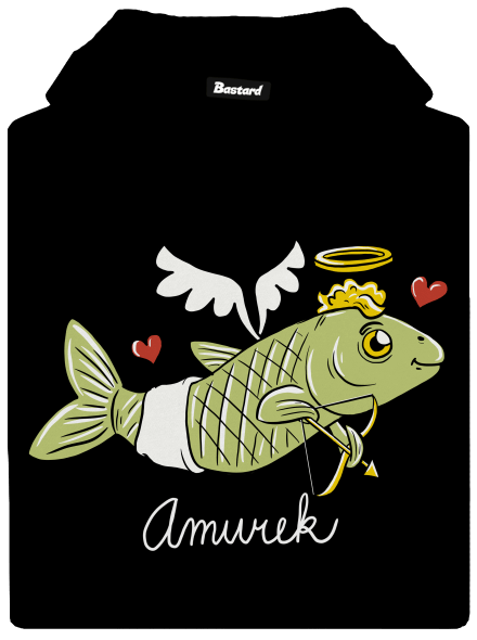Amurek dámska mikina klokanka Black